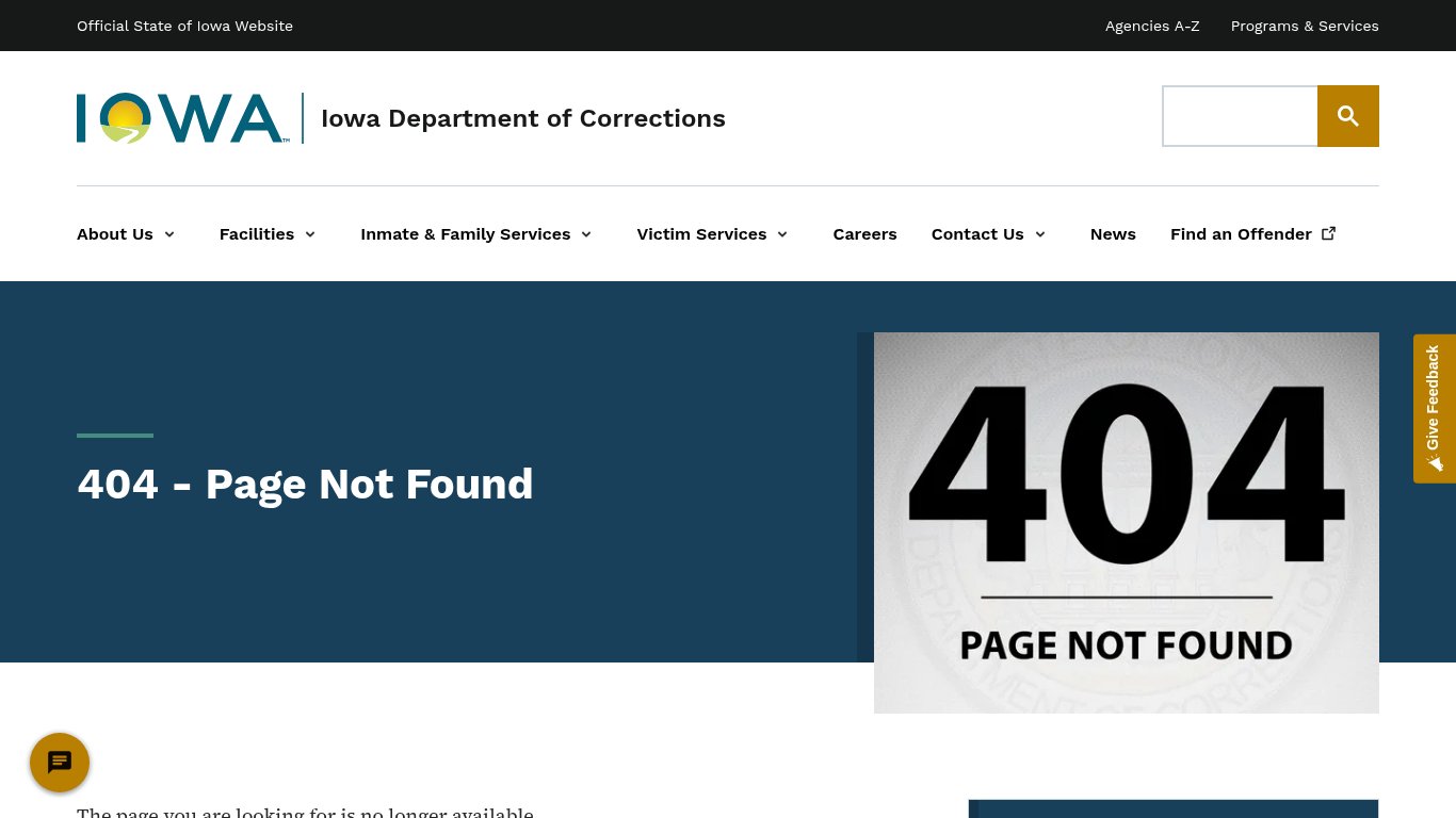 Iowa Department of Corrections Offender Search