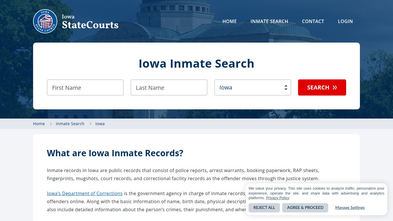 Iowa Inmate Search, Prison and Jail Information - StateCourts