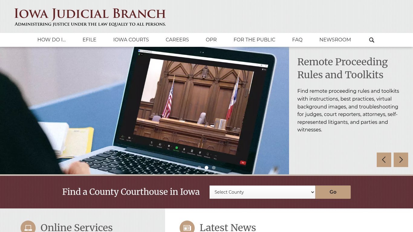 Iowa Courts Online Search